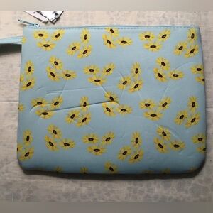 Sunflower Print Pouch - Water Resistant